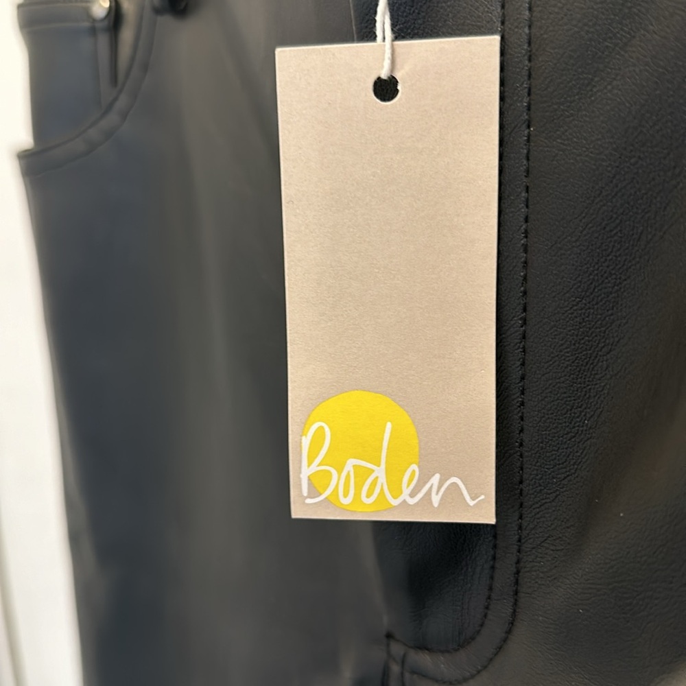 Boden faux leather pants. Size 8. NWT - Picture 5 of 7